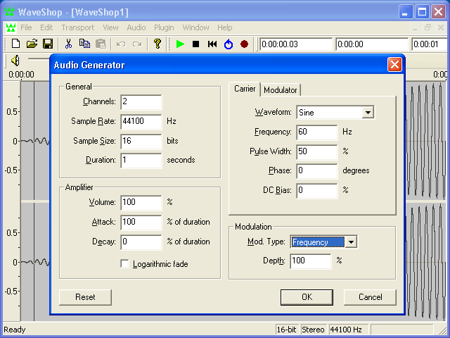 WaveShop Audio Generator