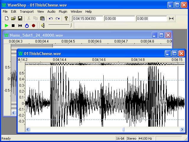 WaveShop Drag Vertical Zoom