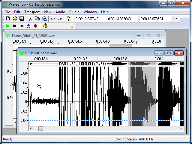 WaveShop Drag Vertical Zoom